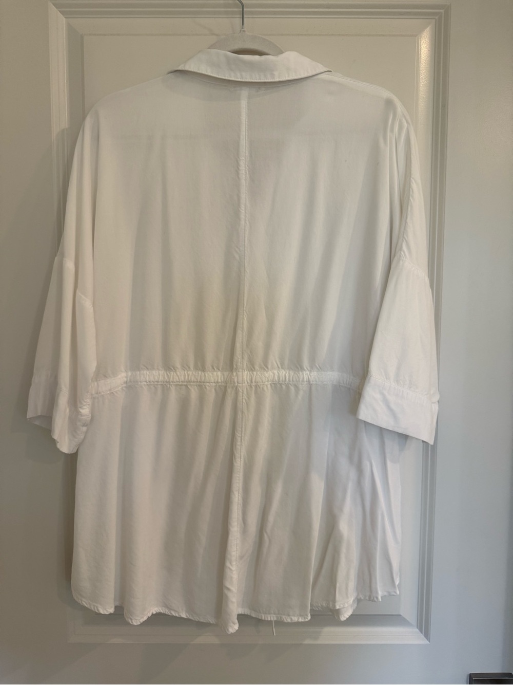 L*SPACE Pacifica White Button-Front Swim Coverup Tunic - Picture 4 of 10